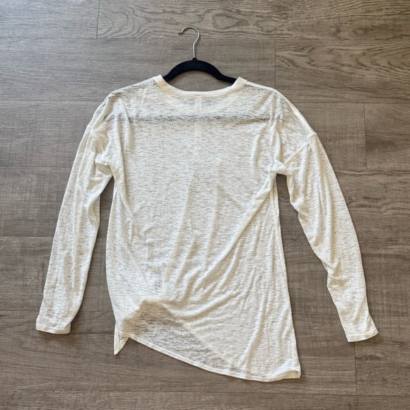 New Lululemon Athletica WhiteTie-Front Long Sleeve Top Size 4 - Picture 5 of 6